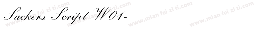 Sackers Script W01字体转换
